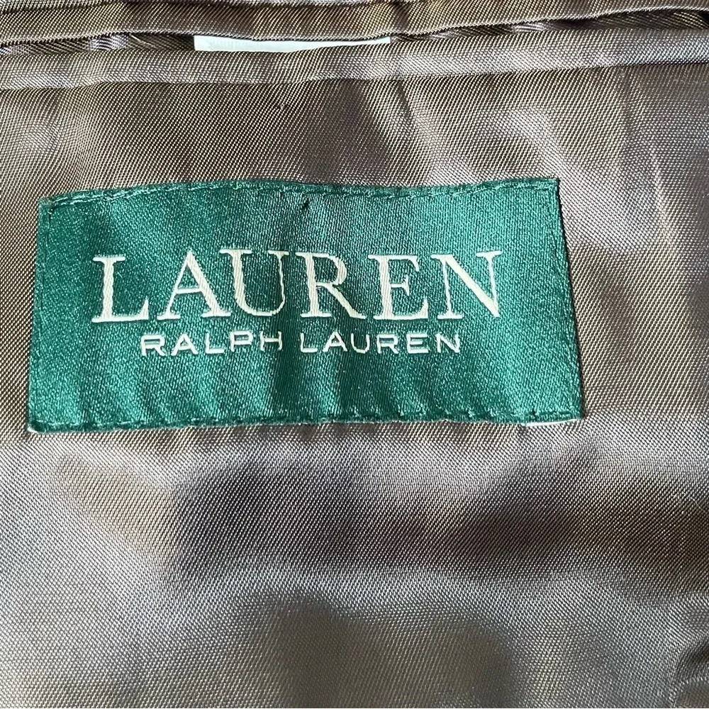 Lauren Ralph Lauren Brown Wool Houndstooth Sport Coat Blazer Jacket 47159